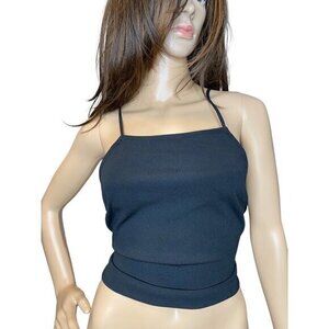 Urban Outfitters Black Criss Cross Tie Back Tank‎ Medium
